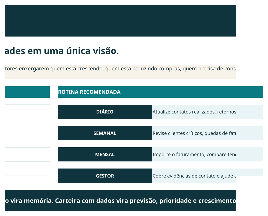 Demonstração da planilha OCI Carteira 360